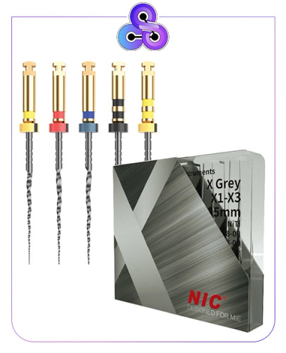 ایکس(grey 25mm)فایل روتاری nic