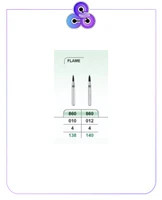 فرز تراش الماسه سبز 860 FLAME (برند K.V.H)بسته پنج عددی
