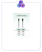 فرز تراش الماسه سبز  POINTED FOOTBALL  368(برند K.V.H)بسته پنج عددی