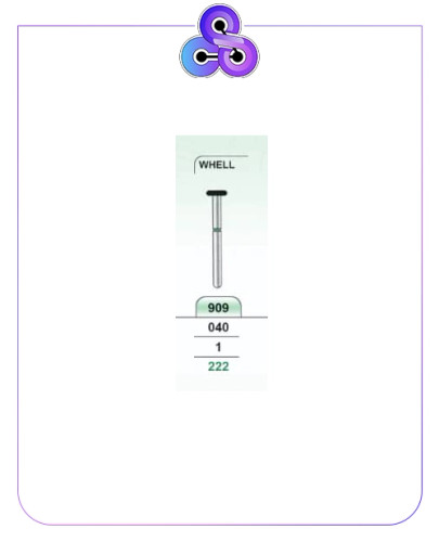 فرز تراش الماسه سبز WHELL 909(برند K.V.H)بسته پنج عددی