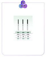 فرز تراش الماسه سبز (بلند) BEVELED CYLINDER 886(برند K.V.H)بسته پنج عددی