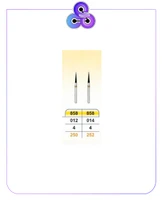 فرز الماسه پرداخت زرد NEEDLE 858 بسته پنج عددی