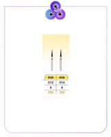 فرز الماسه پرداخت زرد NEEDLE 858 بسته پنج عددی