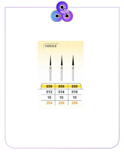 فرز الماسه پرداخت زرد NEEDLE 859 بسته پنج عددی
