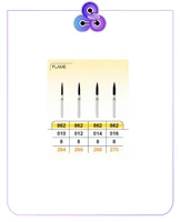 فرز الماسه پرداخت زرد FLAME 862 بلند بسته پنج عددی